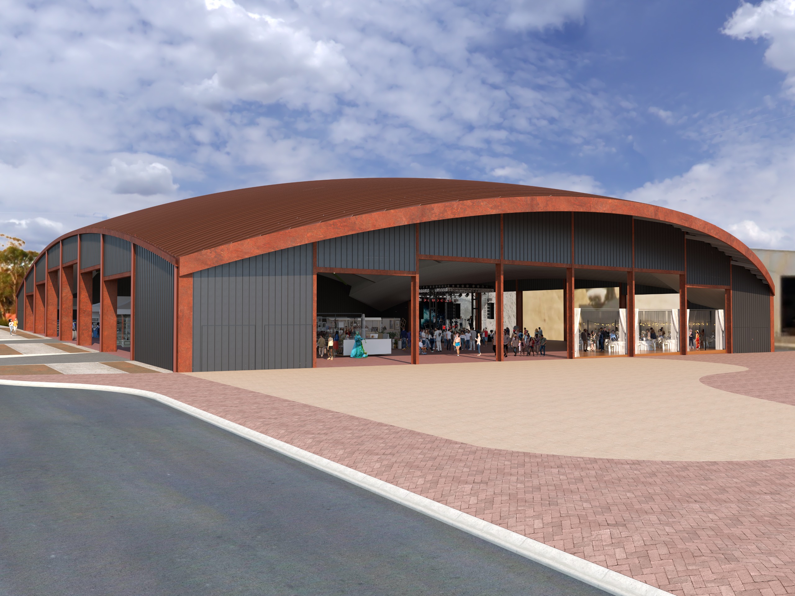 Multipurpose Community Pavilion Concept Design One